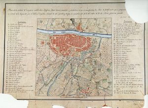 Plano de Zaragoza 1835 Gironza